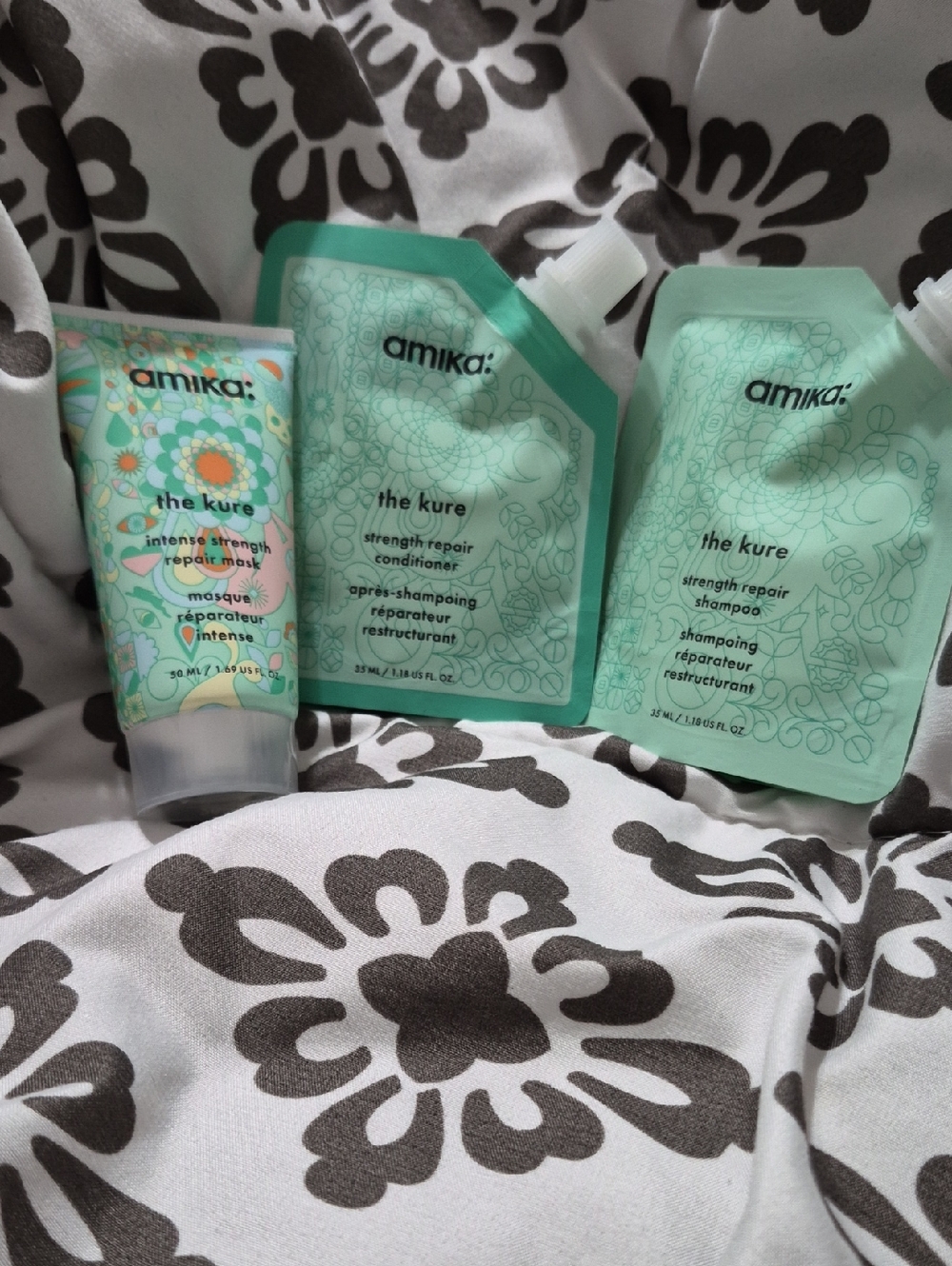 amika Mint Green The Kure Strength Repair Trio